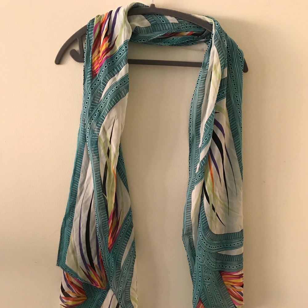Mara Hoffman Silk Multi Colored Scarf/Wrap